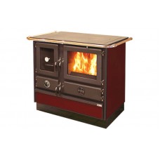 Плита на дровах MBS Super Thermo Magnum Plus бордовый (с водяным контуром)