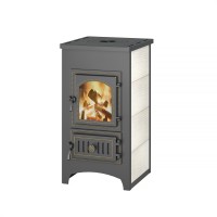 Печь-камин Везувий ПК-01 (270) c плитой бежевый