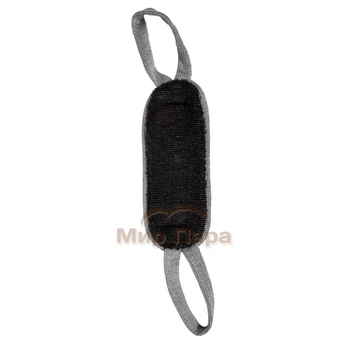 Мочалка из полипропилена «Мужская» двухсторонняя 37х13 см (57х13 см с ручками)