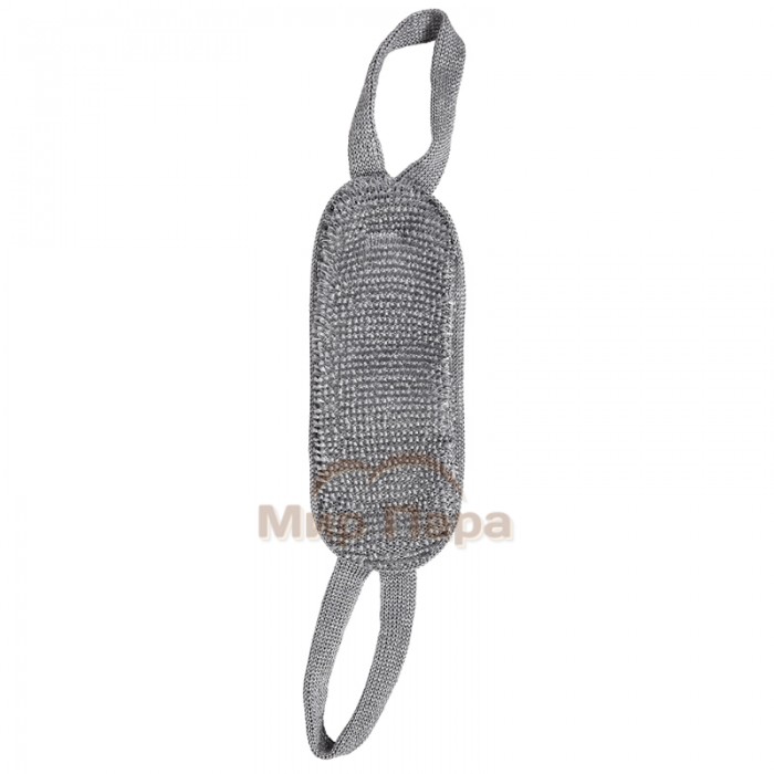 Мочалка из полипропилена «Мужская» двухсторонняя 37х13 см (57х13 см с ручками)