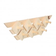 Вешалка «Трапеция» 7 крючков, 57х24х7 см, липа