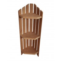 Полка угловая 3-х уровневая (ольха)