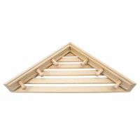 Полка угловая с вешалкой 6 рожков М-47