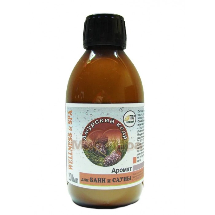 Аромат для бани и сауны Амурский Кедр, 200 мл для бани