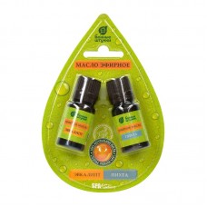 Набор эфирных масел эвкалипт и пихта в блистере в форме капля Банные штучки 