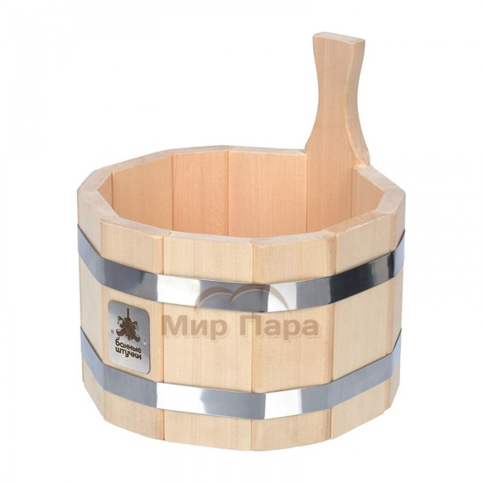 Ушат Шайка из липы, система регулировки обручей (5 л.)