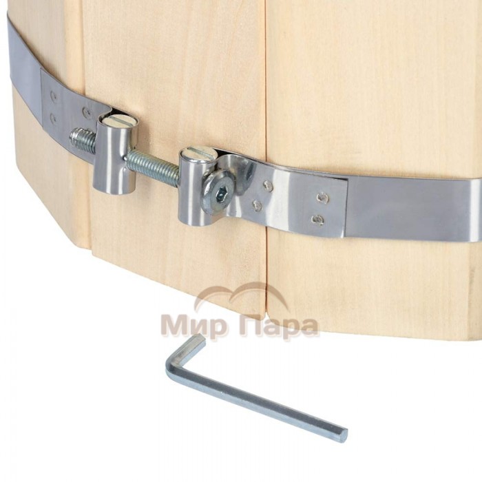 Ушат Шайка из липы, система регулировки обручей (5 л.)