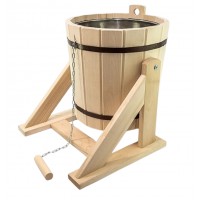 Обливное ведро 20л с нержавеющей вставкой, (липа)