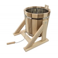 Обливное ведро 15л с нержавеющей вставкой, липа ТЕРМО