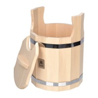 Запарник 15 л, с крышкой, система регулировки обручей, липа