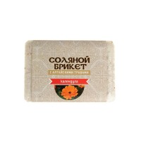Соляной брикет "Соляная баня" с Алтайскими травами "Календула" вес 1,35 кг