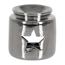 Аромалампа «Звезда» свеча в комплекте, цвет серебряный 7,5х7,5 см
