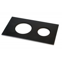 Плита НМК металлическая 400х700 ПС-2 (на две конфорки, без кружков)