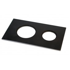 Плита НМК металлическая 400х700 ПС-2 (на две конфорки, без кружков)