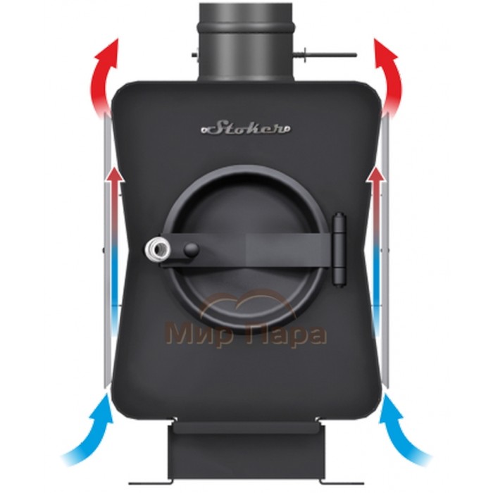  Отопительная печь Ермак Stoker «Садовая 100-ОВ»