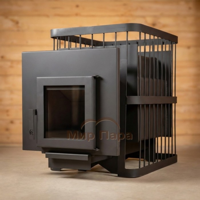 Печь банная ComfortProm СТАЛЬ 8 мм, до 16 кубов, стальная дверь со стеклом