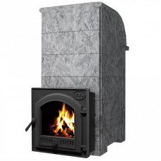 VVD Калита Князь Серпентенит Бархат (дверца чугунная, с панорамным стеклом)