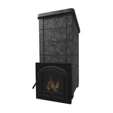 VVD Калита Экстрим РК Пироксенит черный (дверца чугунная, с панорамным стеклом)