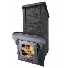 VVD Калита Экстрим РК Пироксенит черный (чугунный портал с чугунной дверцей)