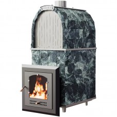 VVD Калита Арочная Pro Змеевик (дверца нержавеющая сталь)