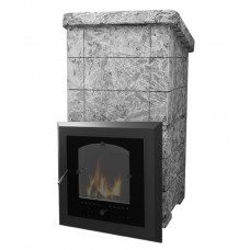 VVD Сударушка Семейная РК c фасками Серпентинит Бархат (стальная дверь со стеклом)