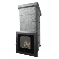 VVD Сударушка Семейная РК без фасок Серпентинит Бархат (стальная дверь со стеклом)