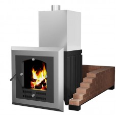 VVD Топочный агрегат Сударушка Семейная (дверца cтальная окрашенная со стеклом)