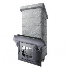 VVD Сударушка Семейная РК без фасок Талькохлорит (чугунный портал с чугунной дверцей)