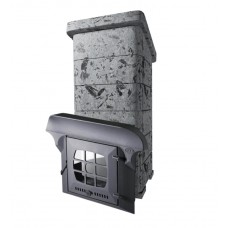 VVD Сударушка Семейная РК без фасок Серпентинит Премиум (чугунный портал с чугунной дверцей)