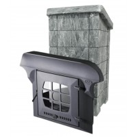 VVD Сударушка Семейная РК c фасками Талькохлорит (чугунный портал с чугунной дверцей)