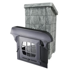 VVD Сударушка Семейная РК c фасками Талькохлорит (чугунный портал с чугунной дверцей)