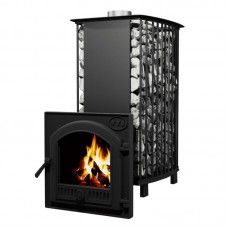 VVD Сударушка Руса-Семейная (чугунная дверь с панорамным стеклом)