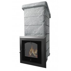 VVD Сударушка Семейная РК без фасок Талькохлорит (стальная дверь со стеклом)