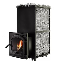 VVD Сударушка «ЧистоПар» (чугунная дверь с панорамным стеклом)