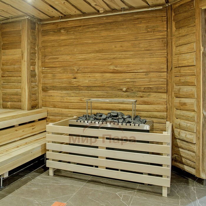 Печь для сауны Lang SAUNA-therm Тип 64, 21 кВт (26-34 м³, 25 кг камней) цвет - нержавеющая сталь