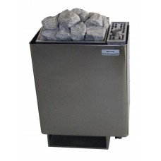 Печь для сауны Lang WK 45, 6 кВт (парогенератор 1,5 кВт, 6-8 м³, 15 кг камней) корпус нерж. сталь