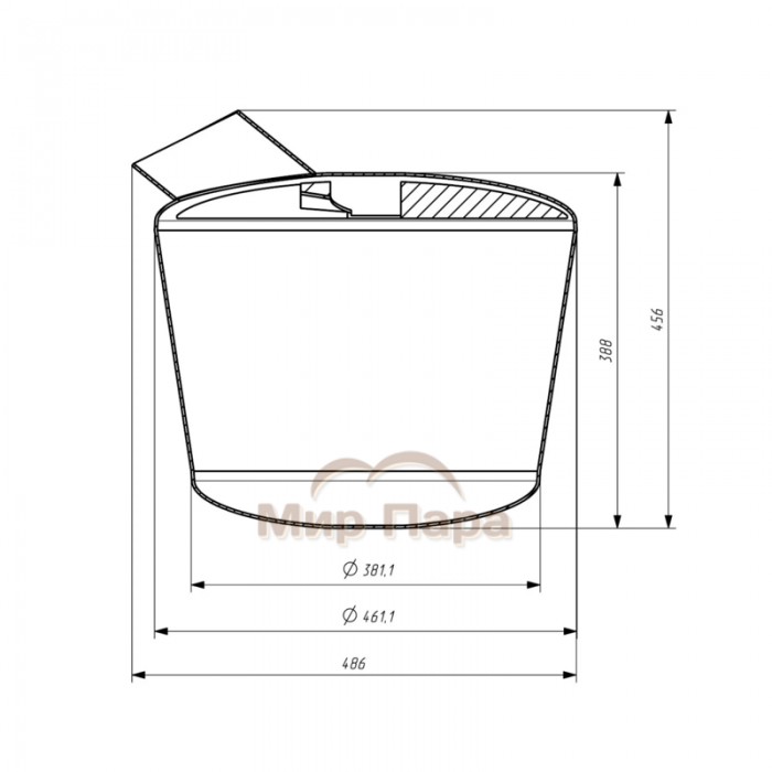 Каменка к печи банной «Атмосфера V» (Aisi 439/3.0)