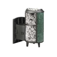 Печь банная ProMetall «Атмосфера L» комбинированная сетка-ламель «Верде Гватемала»