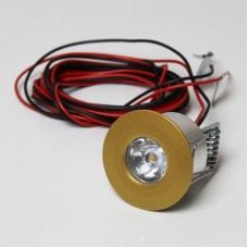 Светодиодный светильник Контакт Плюс с драйвером (золотой цвет, 3000 K) для паровой бани