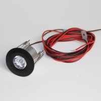 Светодиодный светильник Контакт Плюс (черный цвет, 4000 K) для паровой бани