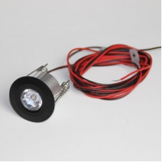 Светодиодный светильник Контакт Плюс (черный цвет, 4000 K) для паровой бани