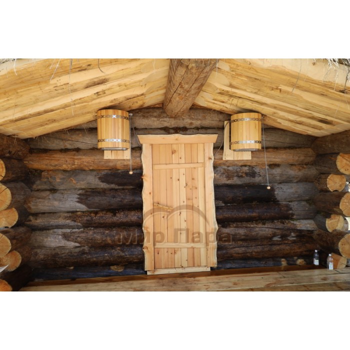 Обливное устройство VVD «Ливень» МИНИ ПРО 36 литров лиственница темная (бак AISI 304)