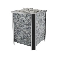 Электрическая печь VVD Премьера М в камне Cерпентинит Бархат 15 кВт