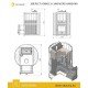 Печь для бани Эверест Ковка 24 (280) закрытая каменка