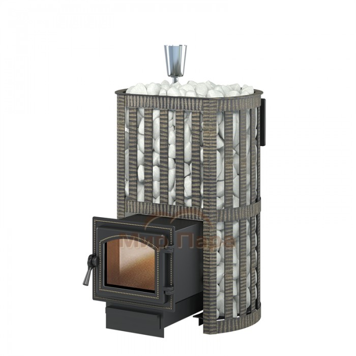 Чугунная печь для бани Везувий Ураган ковка 12 (260)