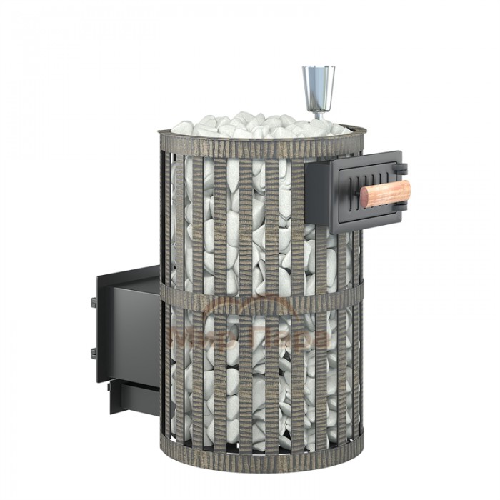 Чугунная печь для бани Везувий Ураган ковка 12 (260)