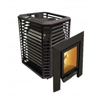 Печь для бани ПЕГАС 16 нерж со стеклом сетка премиум