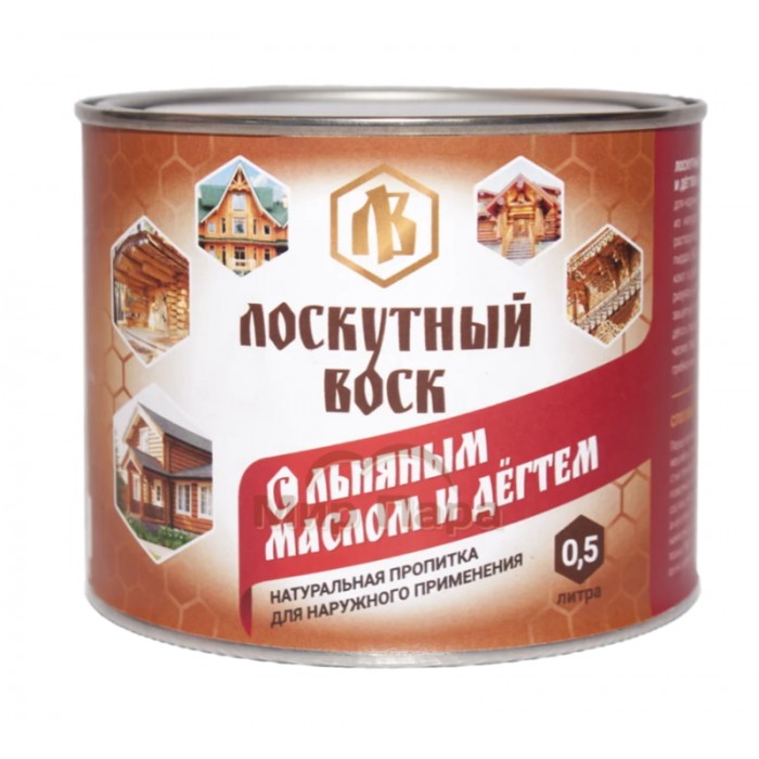 Лоскутный Воск с льняным маслом и дегтем 0,5л Лоскутный Воск с льняным маслом и дегтем 0,5л