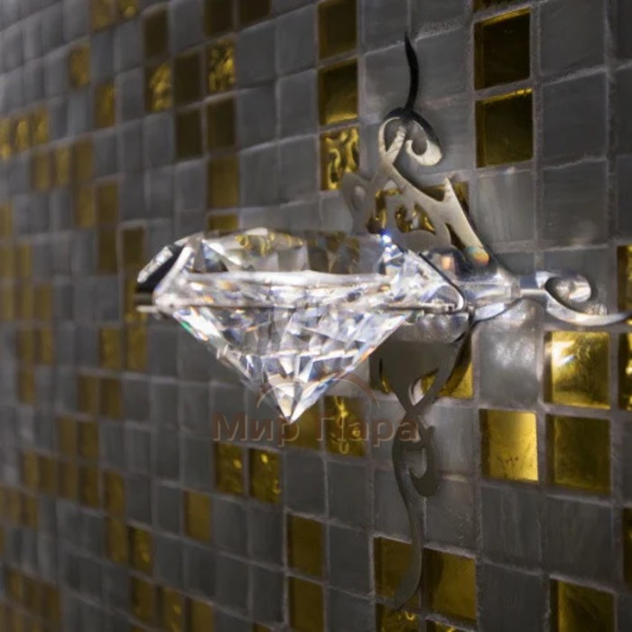 Светильник для паровой Cariitti Kihla без светодиода, нержавеющая сталь