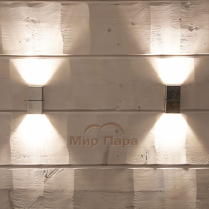 Светильник для паровой Cariitti SX SQ без светодиода, нержавеющая сталь